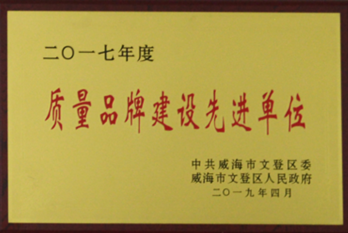 质量品牌建设先进单位(图1)